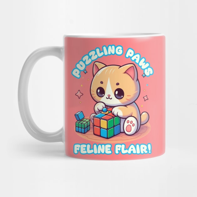 Puzzling paws feline flair by AOAOCreation